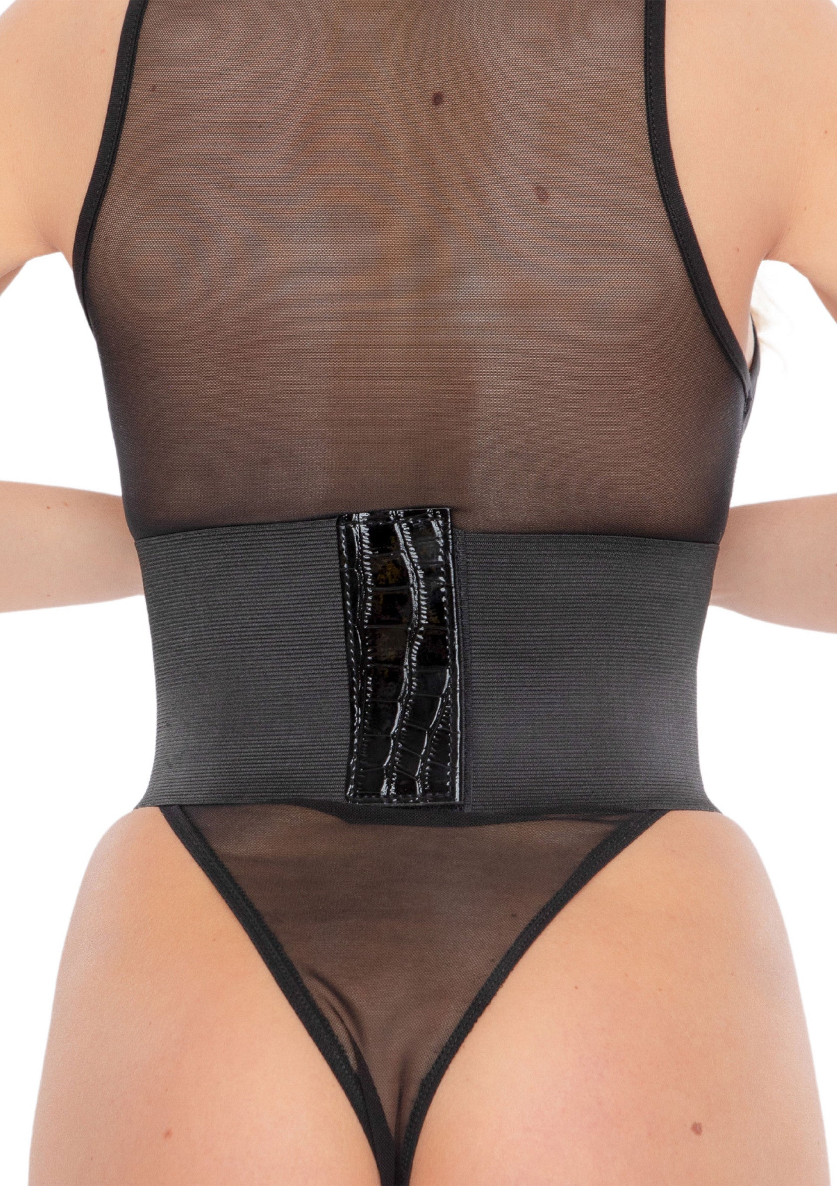Lingerie Kinky Diva Croco Front Waist Cincher