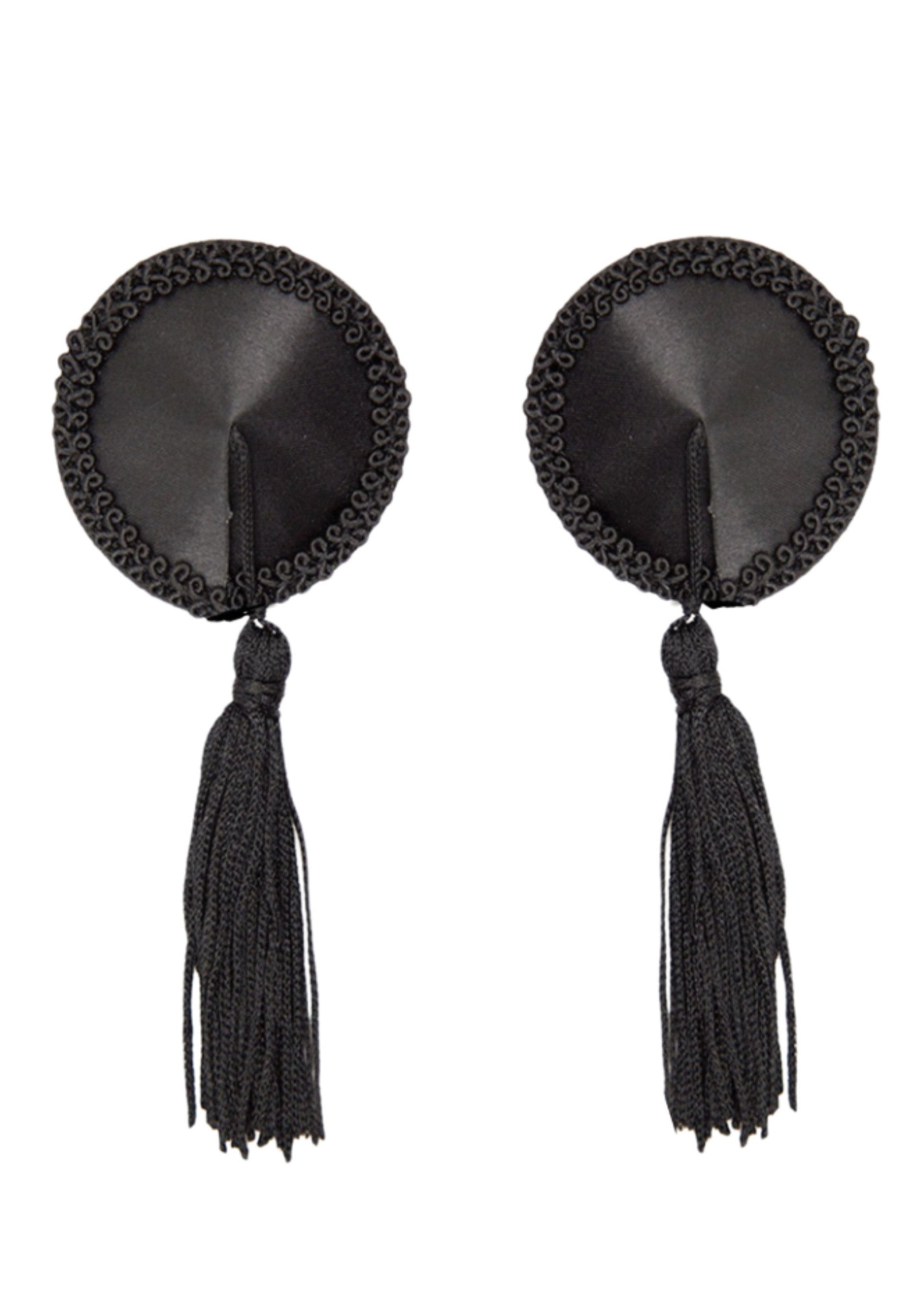 Lingerie Kinky Diva Satin Nipple Covers with Tassel