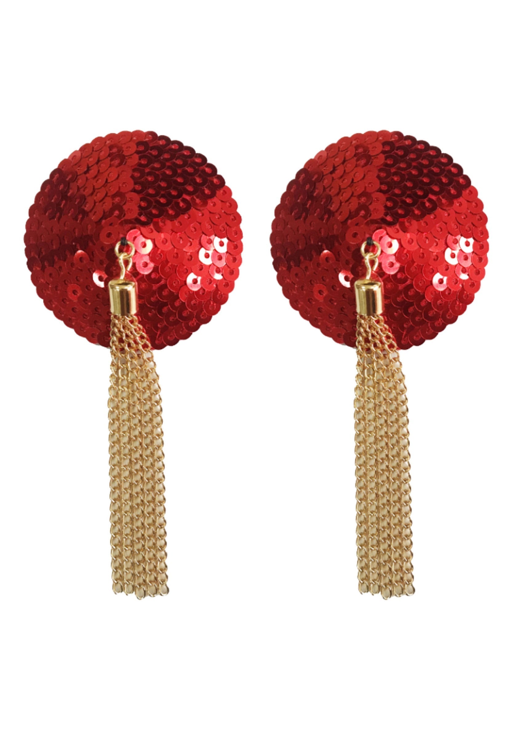 Lingerie Kinky Diva Sequin Nipple Covers with Chain