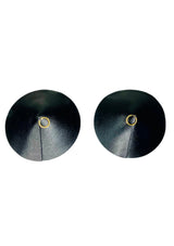 Lingerie Kinky Diva PU Leather Nipple Covers Ring