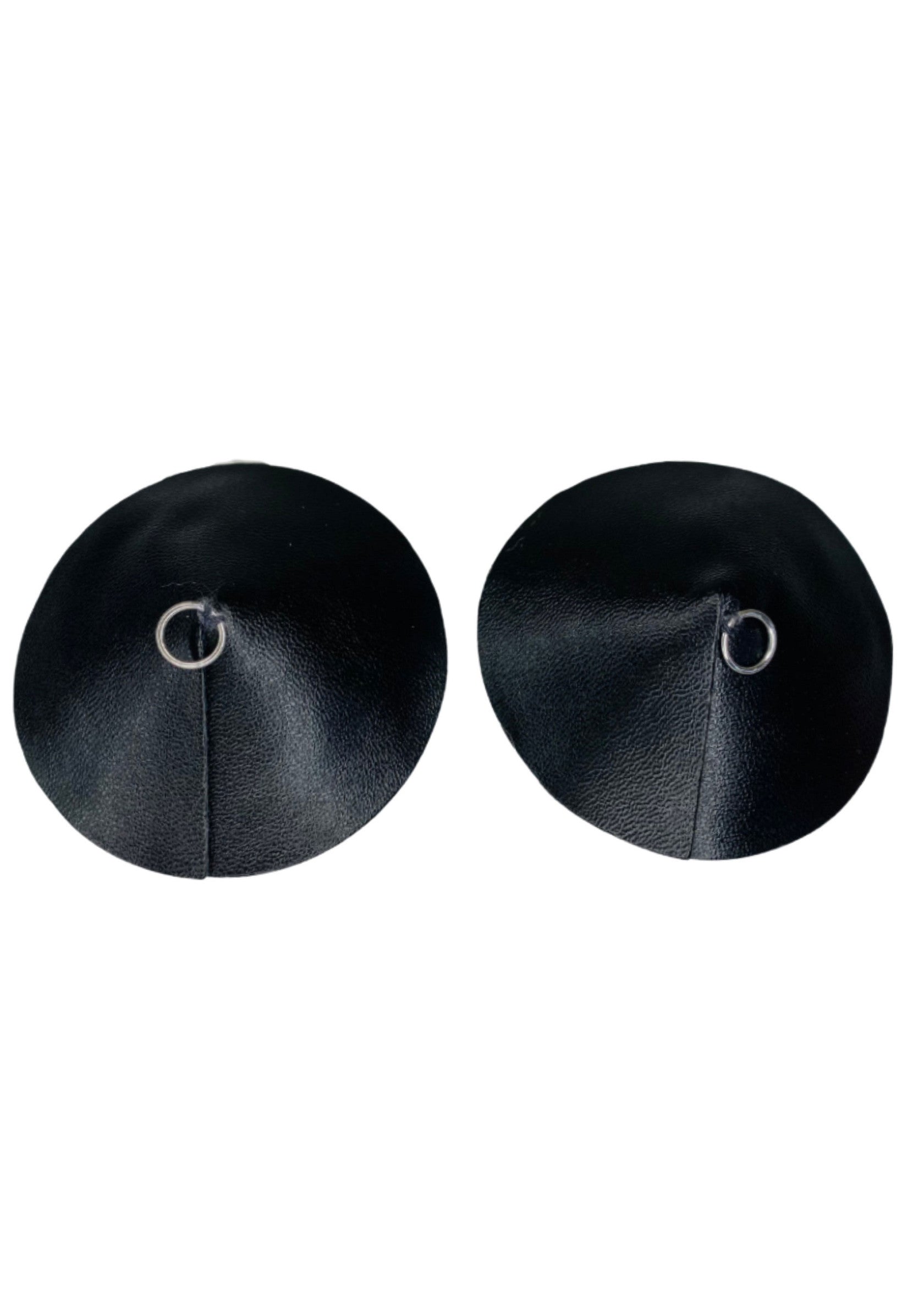 Lingerie Kinky Diva PU Leather Nipple Covers Ring
