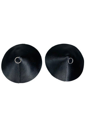 Lingerie Kinky Diva PU Leather Nipple Covers Ring