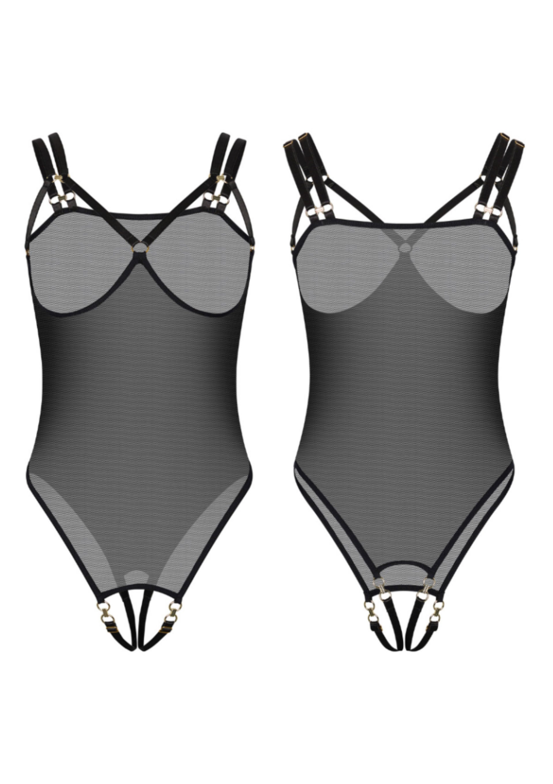 Lingerie Kinky Diva Piquant Cupless & Crotchless Body