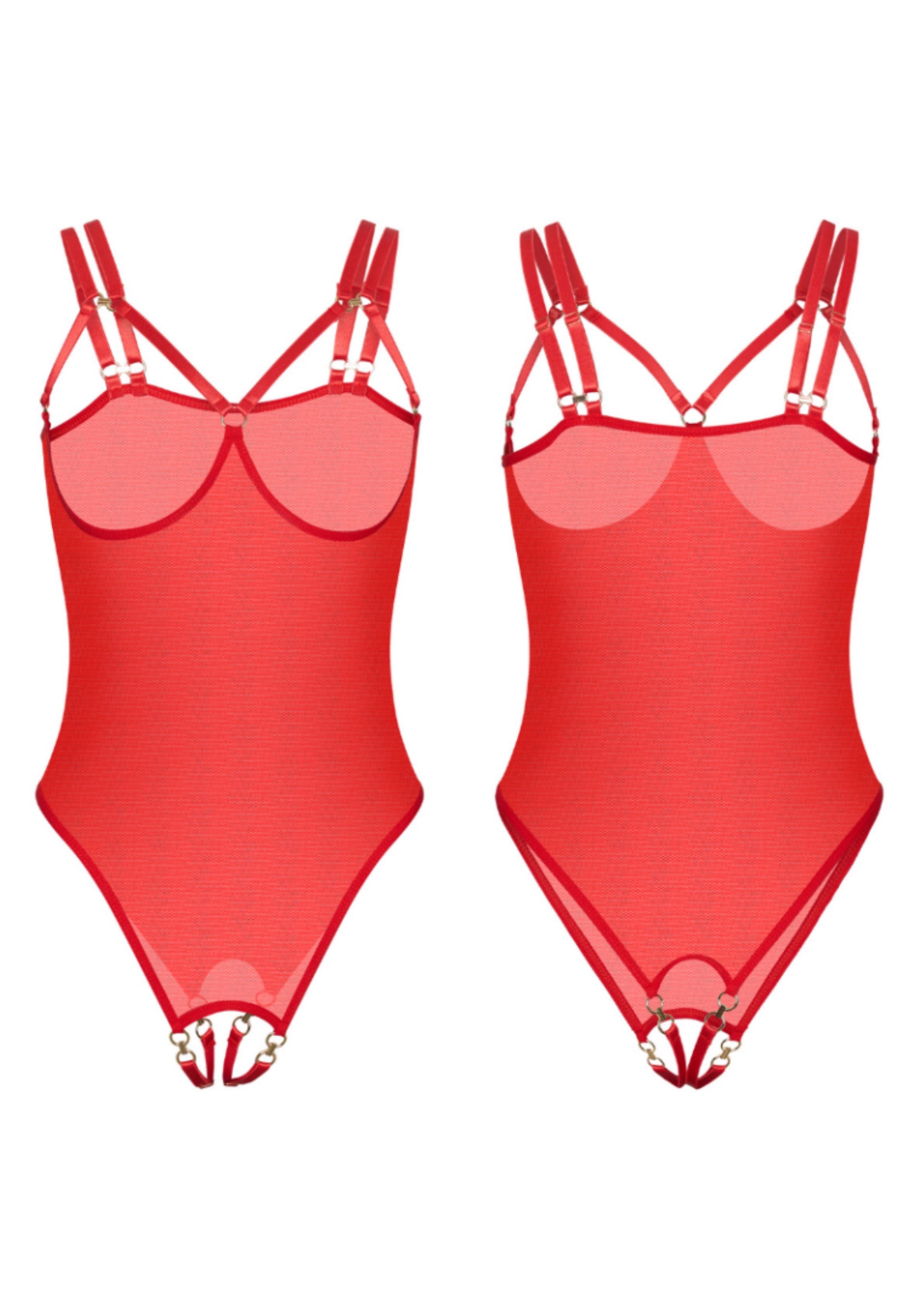 Lingerie Kinky Diva Piquant Cupless & Crotchless Body