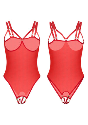 Lingerie Kinky Diva Piquant Cupless & Crotchless Body