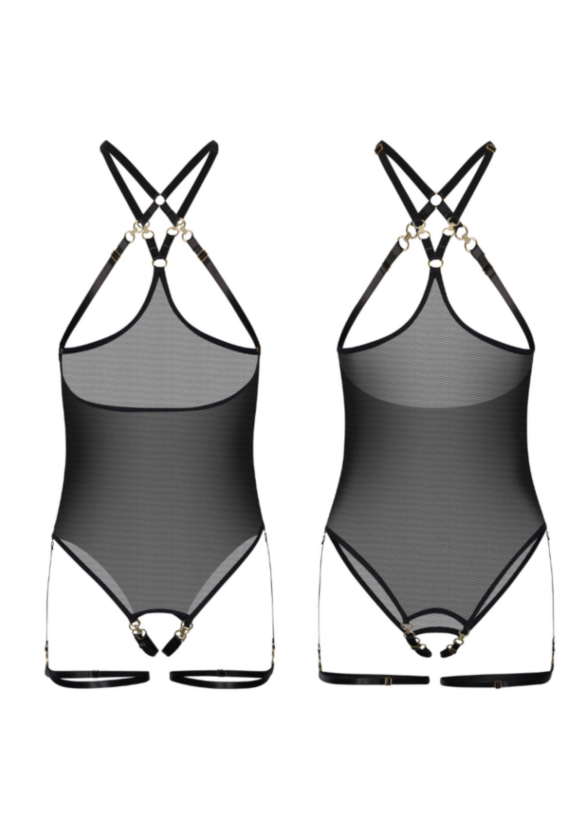 Lingerie Kinky Diva Risque Cupless & Crotchless Body