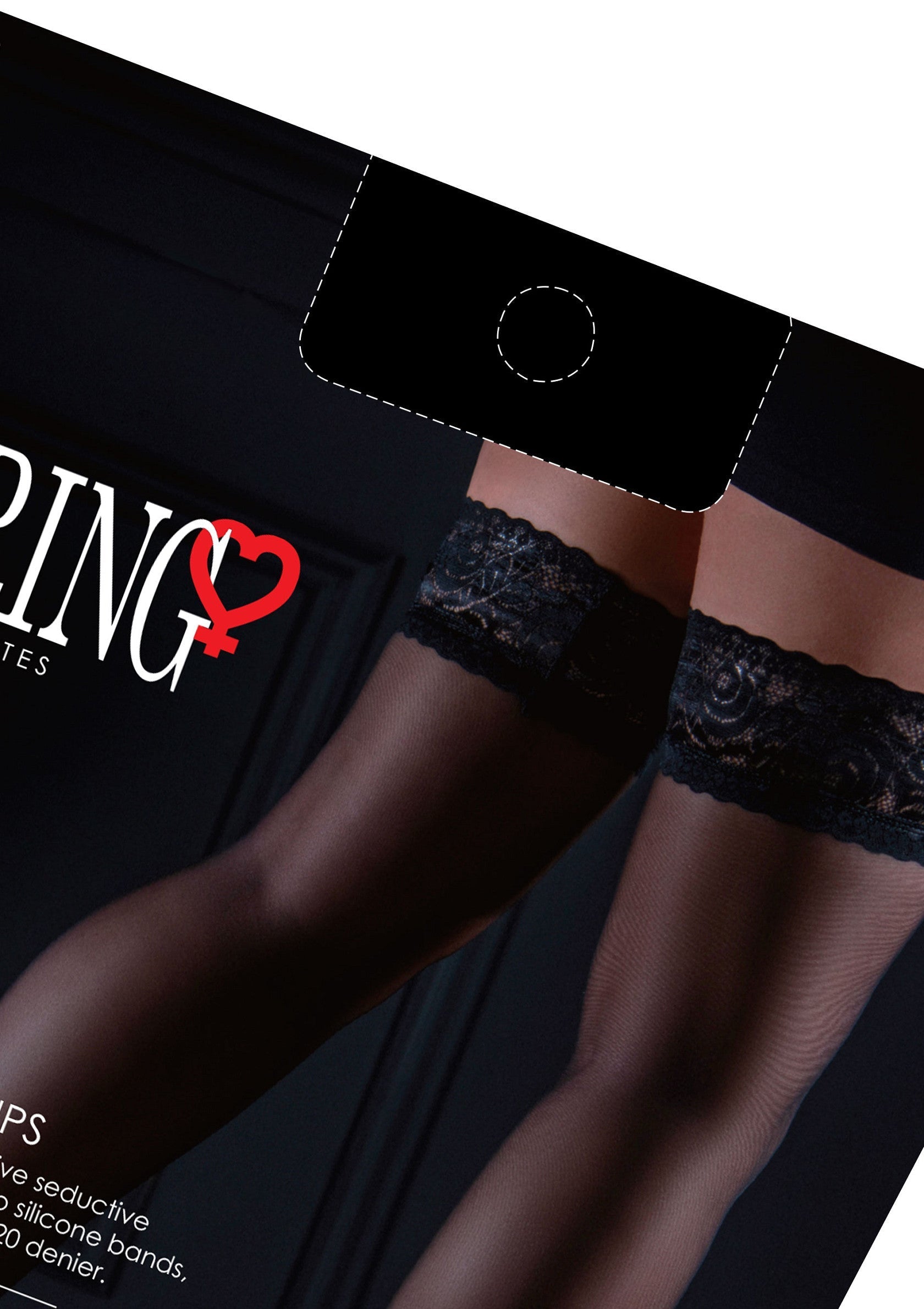 Lingerie Daring Intimates Satin Touch 20D Stay Ups