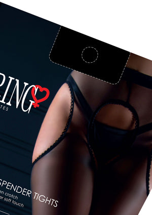 Lingerie Daring Intimates Satin Touch Suspender Tights
