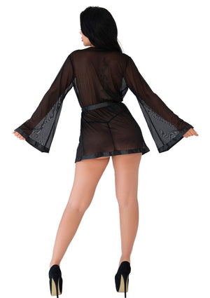 Lingerie Daring Intimates Sheer Kimono and String