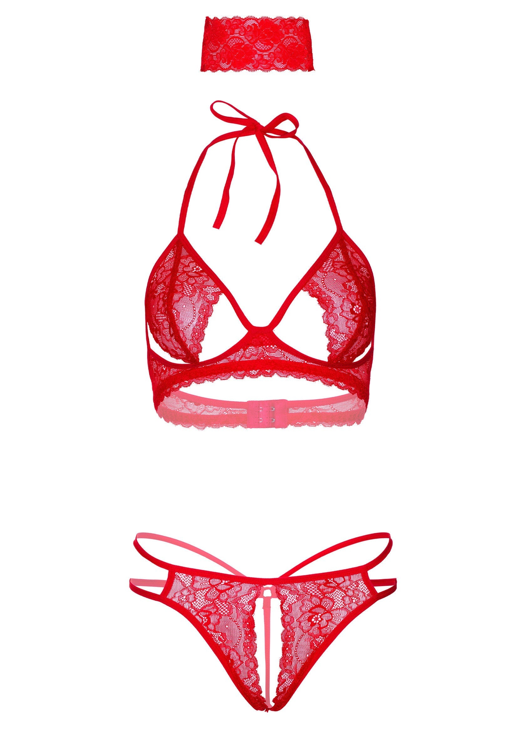 Lingerie Daring Intimates 3PC Bra, Panty and Blindfold