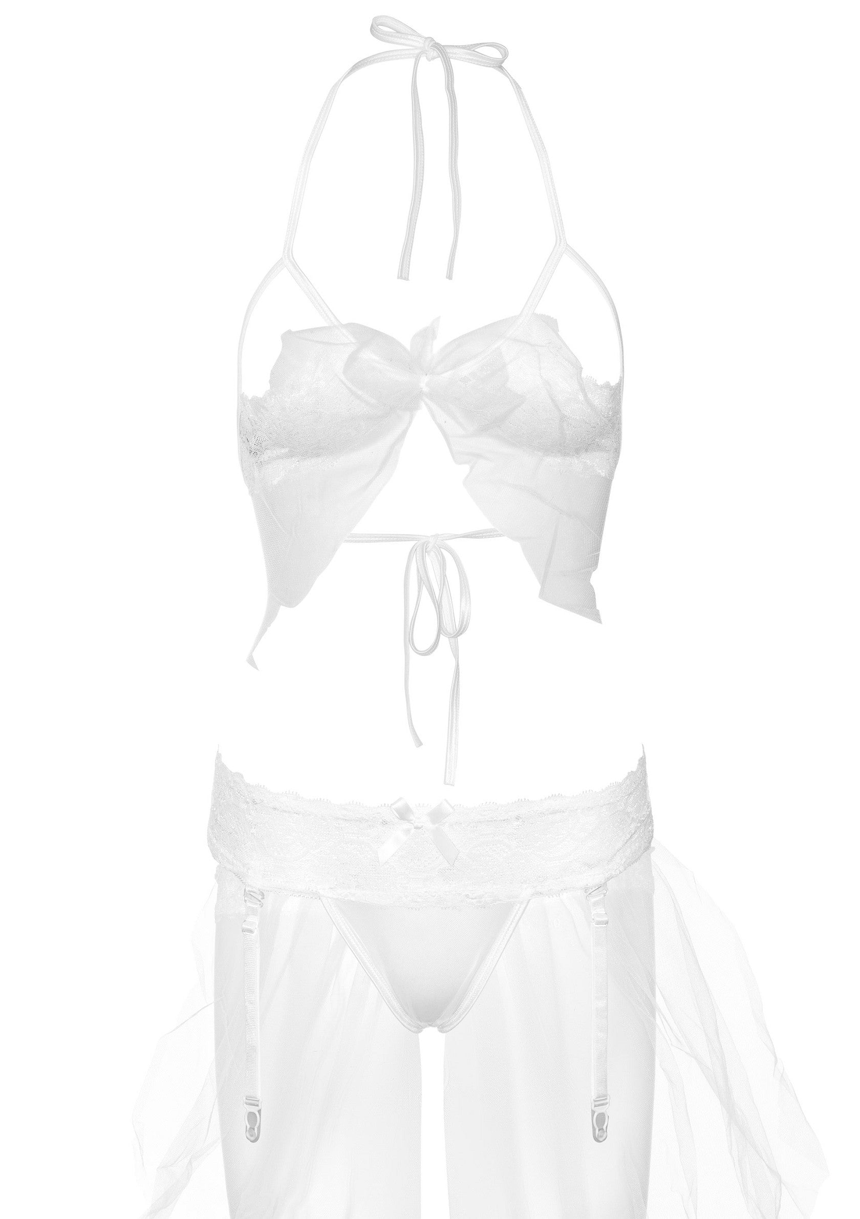 Lingerie Daring Intimates Bra & Garter Panty Set