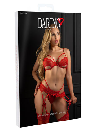 Lingerie Daring Intimates Unlined bra set with garter