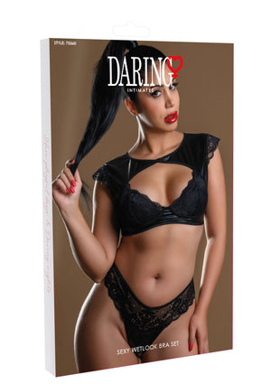 Lingerie Daring Intimates Wetlook Bra Set