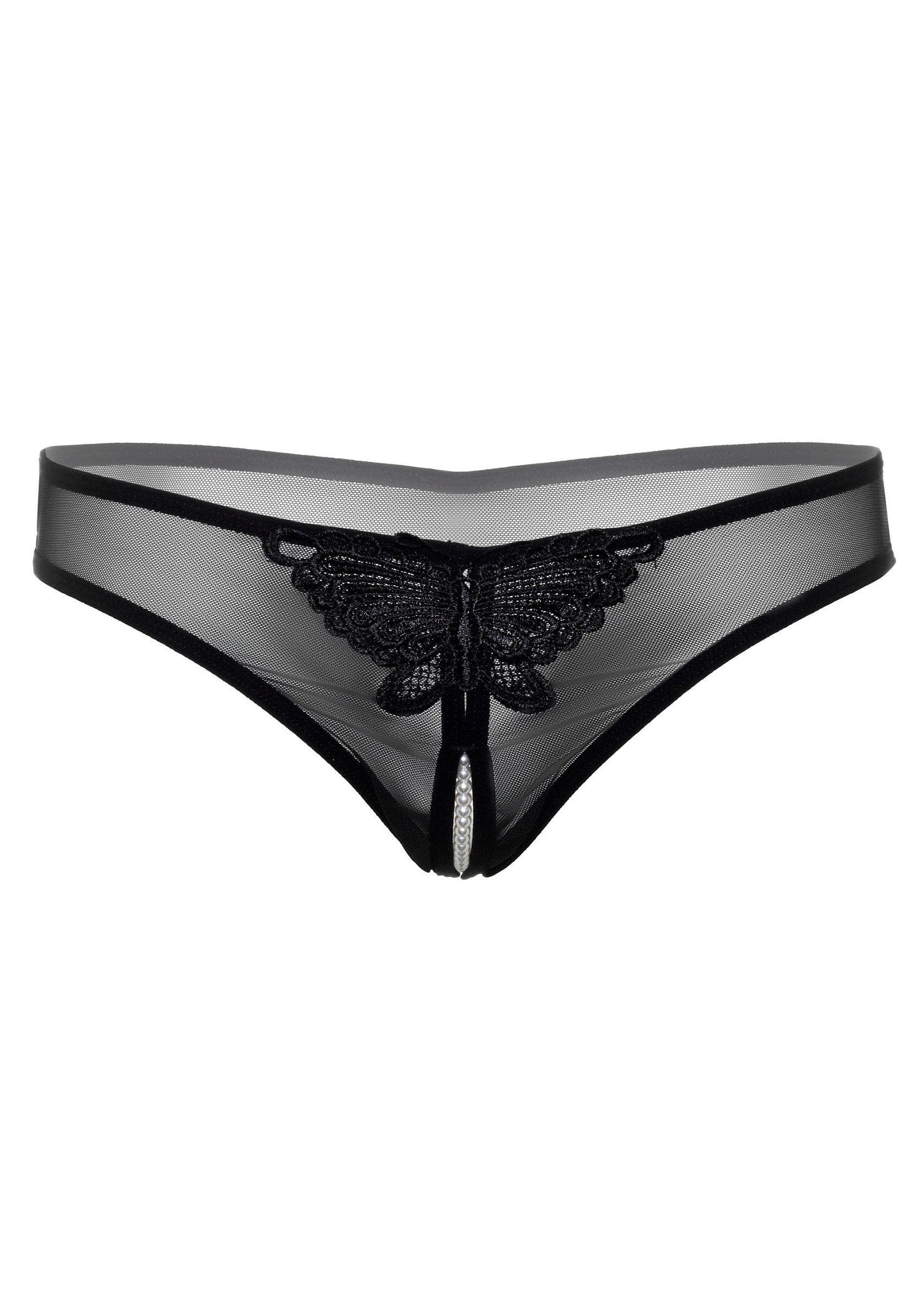 Lingerie Daring Intimates Indra crotchless beaded thong