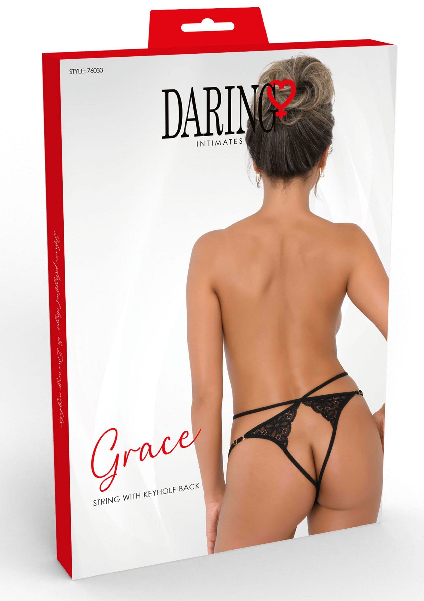 Lingerie Daring Intimates Grace String with Keyhole Back