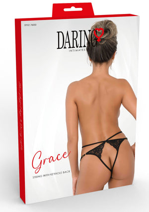 Lingerie Daring Intimates Grace String with Keyhole Back
