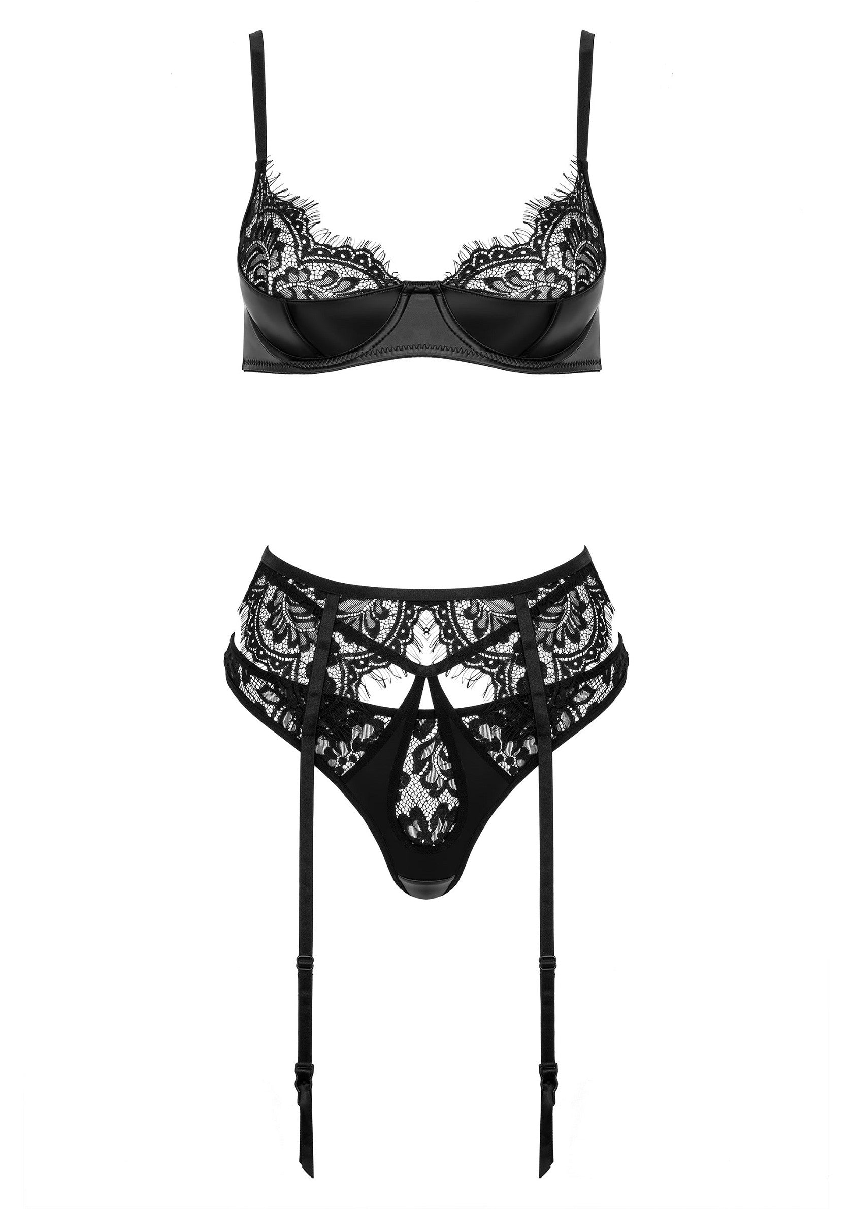 Lingerie Kotek Celadine 3pcs set