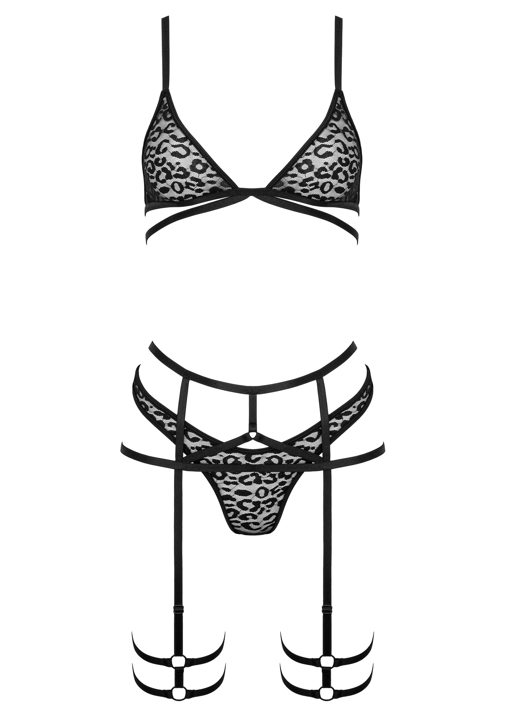 Lingerie Kotek 3 Pcs Set THP106