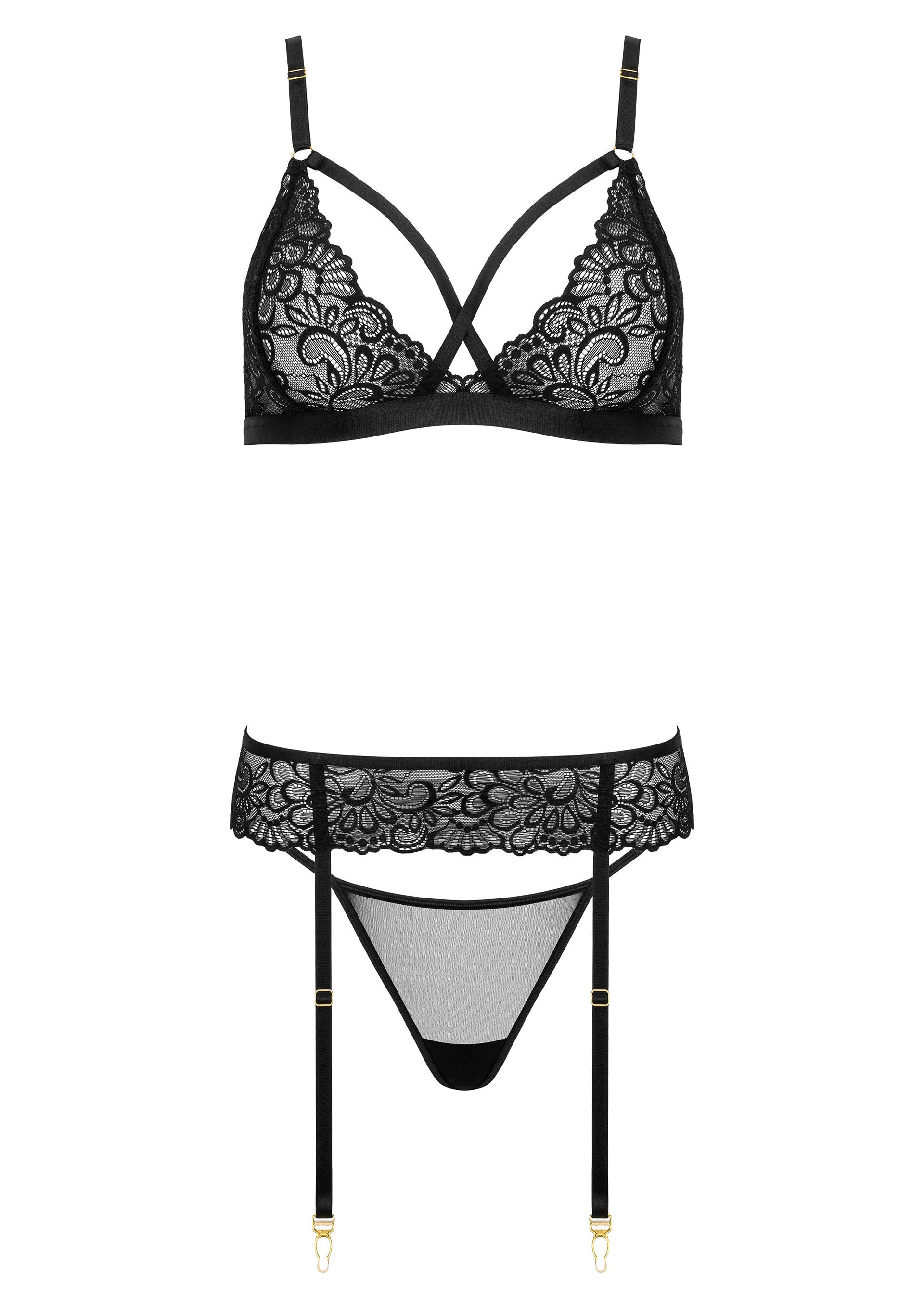 Lingerie Kotek 3 Pcs Set THP108