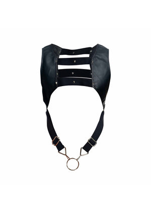Lingerie MOB Eroticwear DNGEON Top Cockring Harness