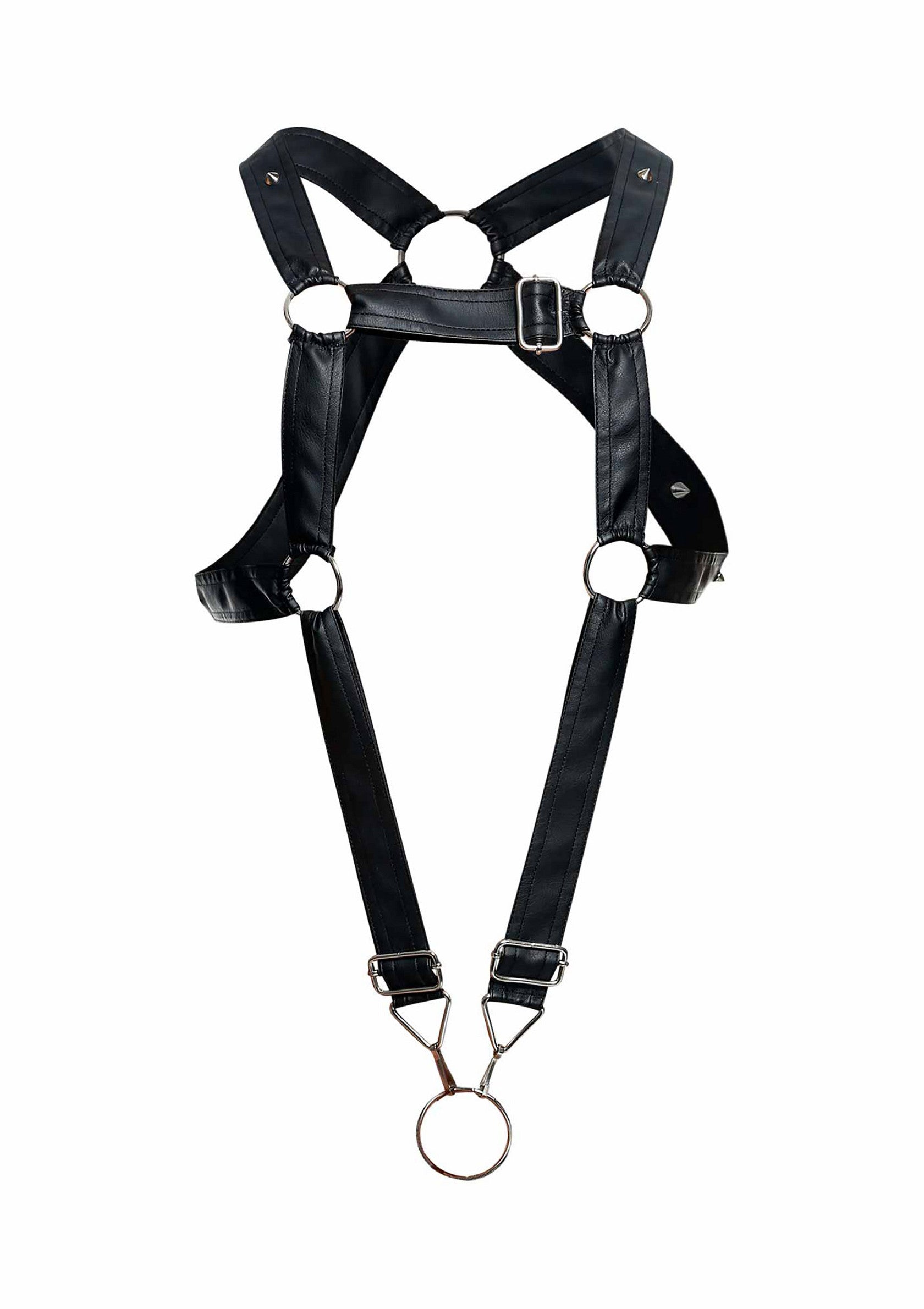 Lingerie MOB Eroticwear DNGEON Cross Cockring Harness
