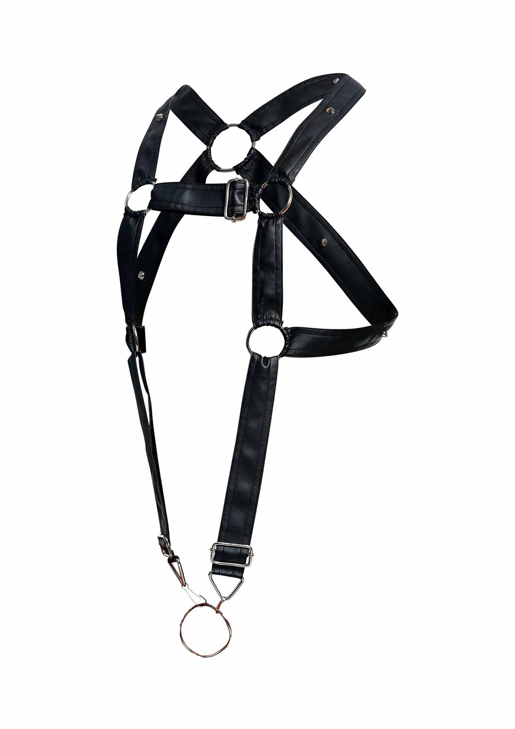 Lingerie MOB Eroticwear DNGEON Cross Cockring Harness