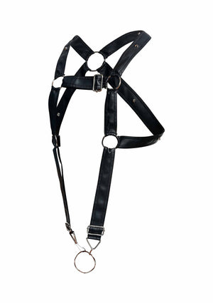 Lingerie MOB Eroticwear DNGEON Cross Cockring Harness