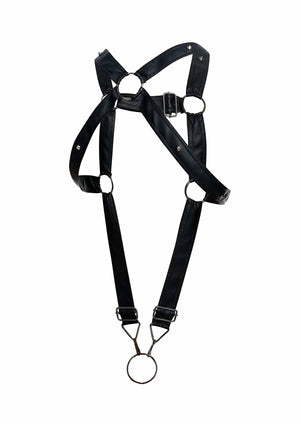 Lingerie MOB Eroticwear DNGEON Cross Cockring Harness