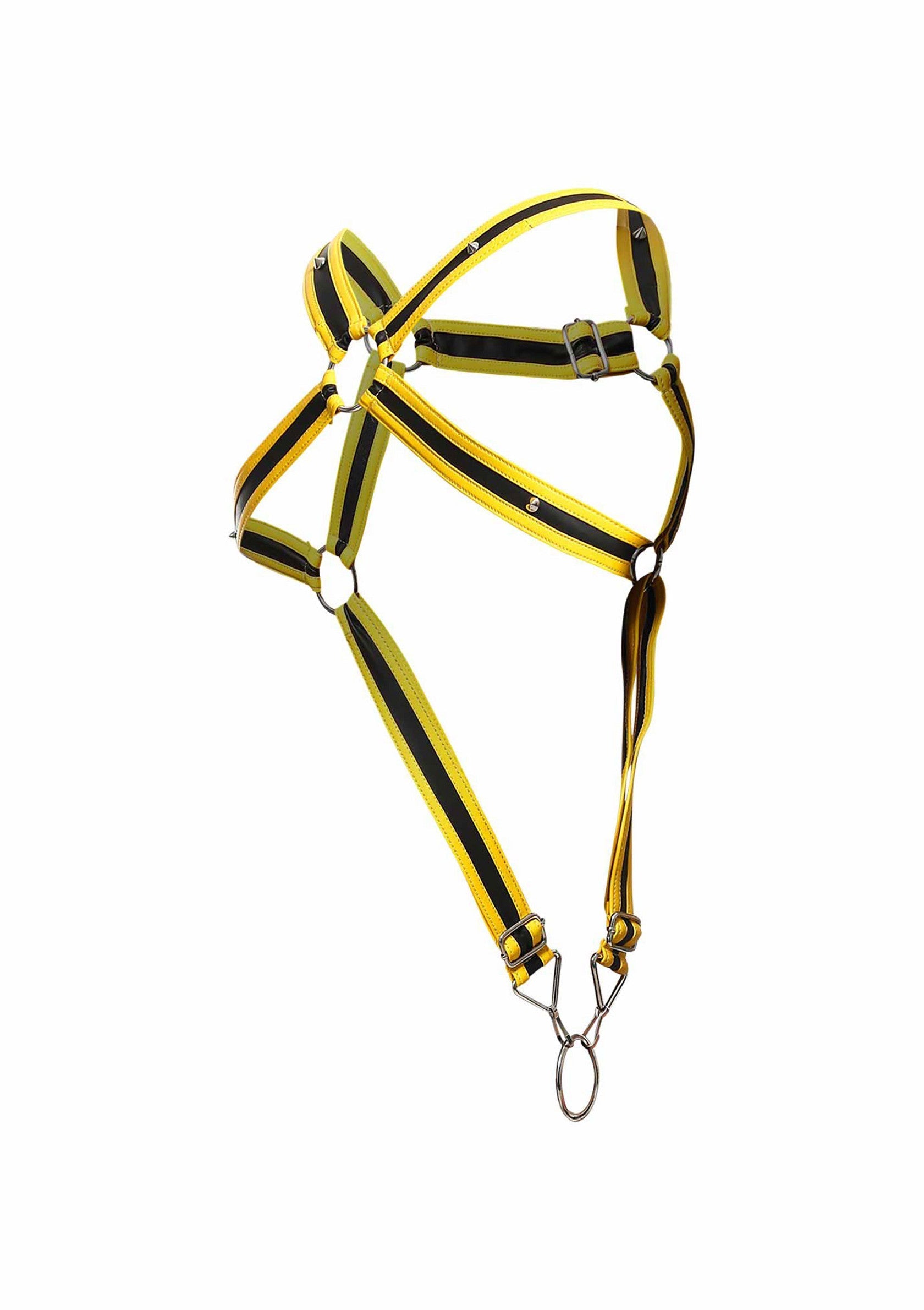 Lingerie MOB Eroticwear DNGEON Cross Cockring Harness