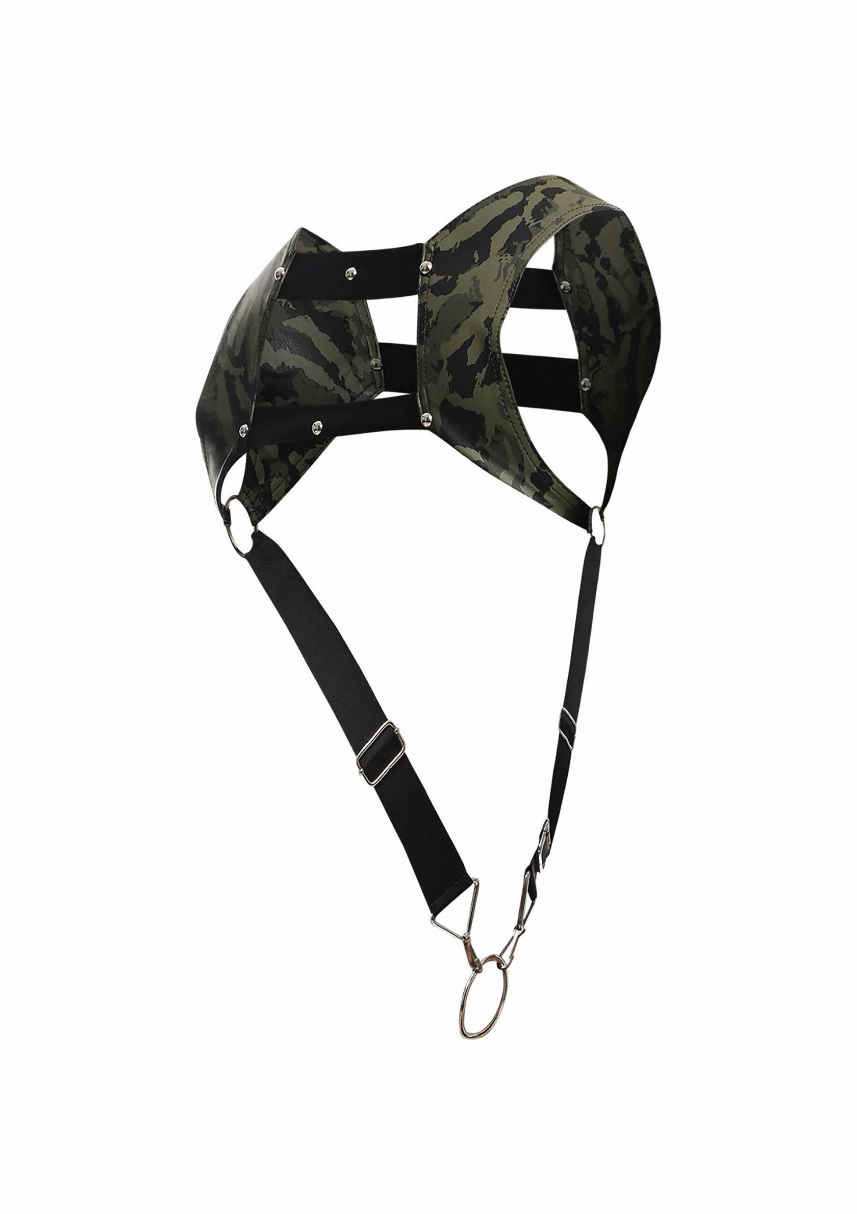 Lingerie MOB Eroticwear DNGEON Top Cockring Harness