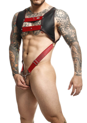 Lingerie MOB Eroticwear DNGEON Top Cockring Harness