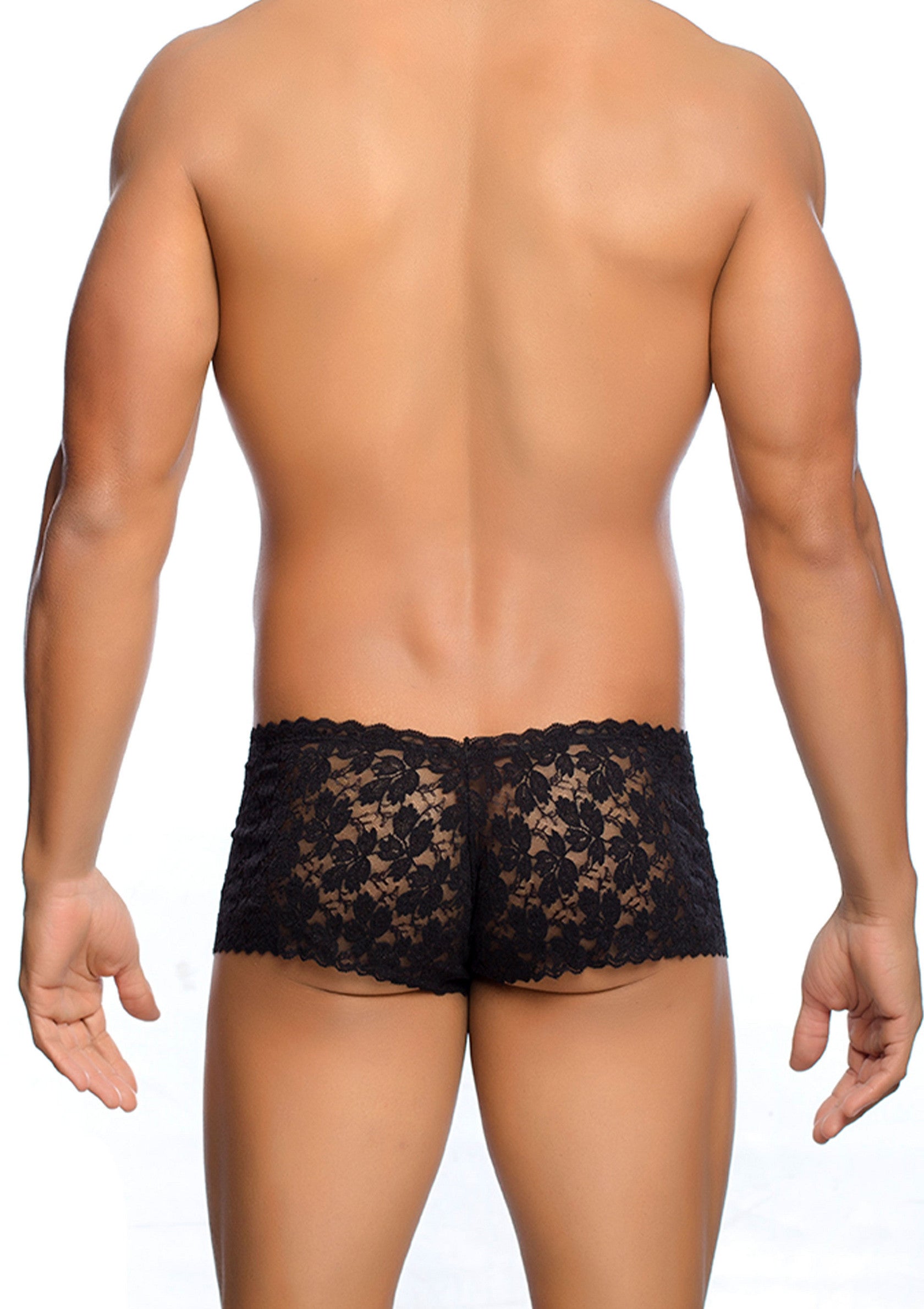 Lingerie MOB Eroticwear Rose Lace Boy Short
