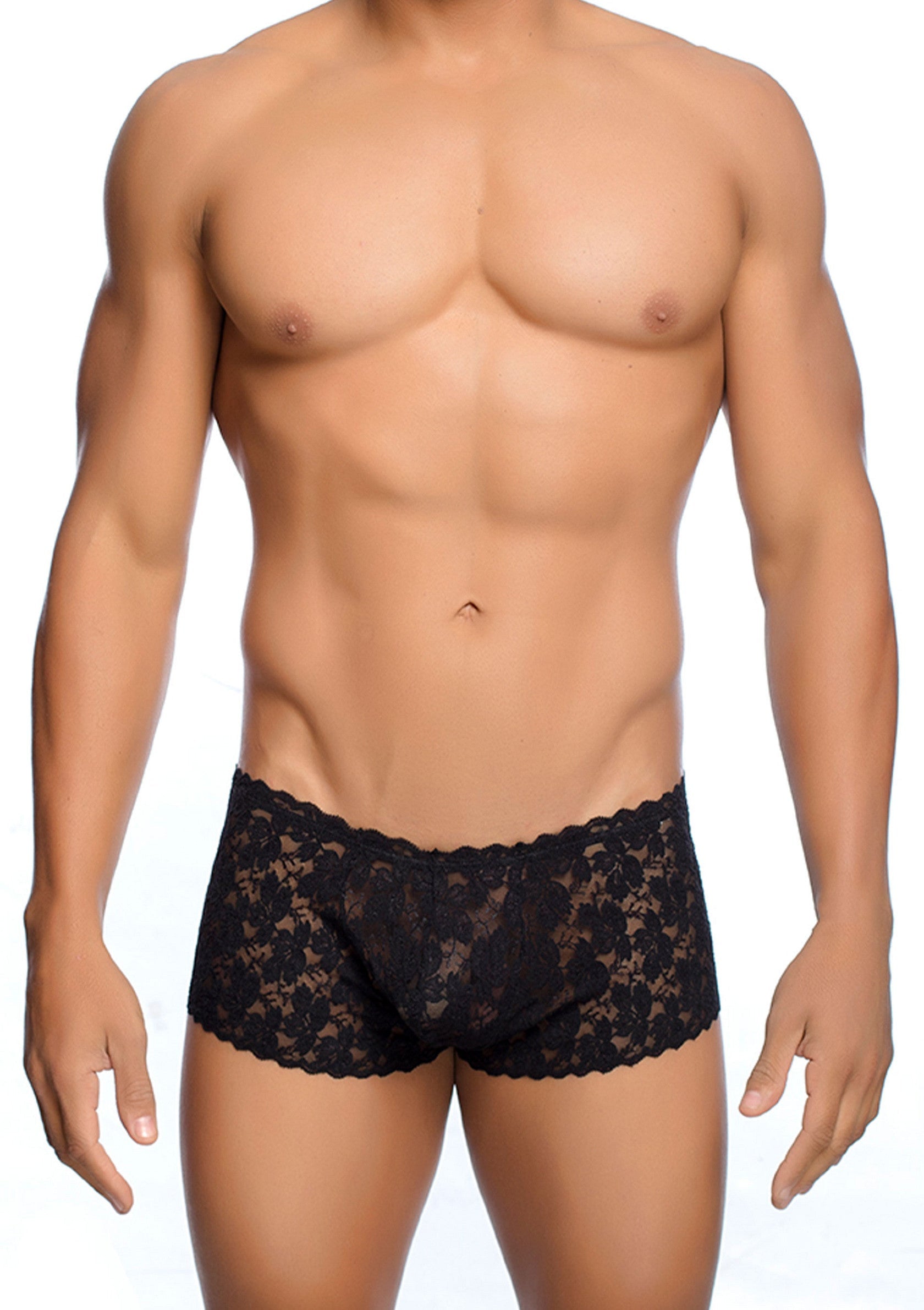 Lingerie MOB Eroticwear Rose Lace Boy Short