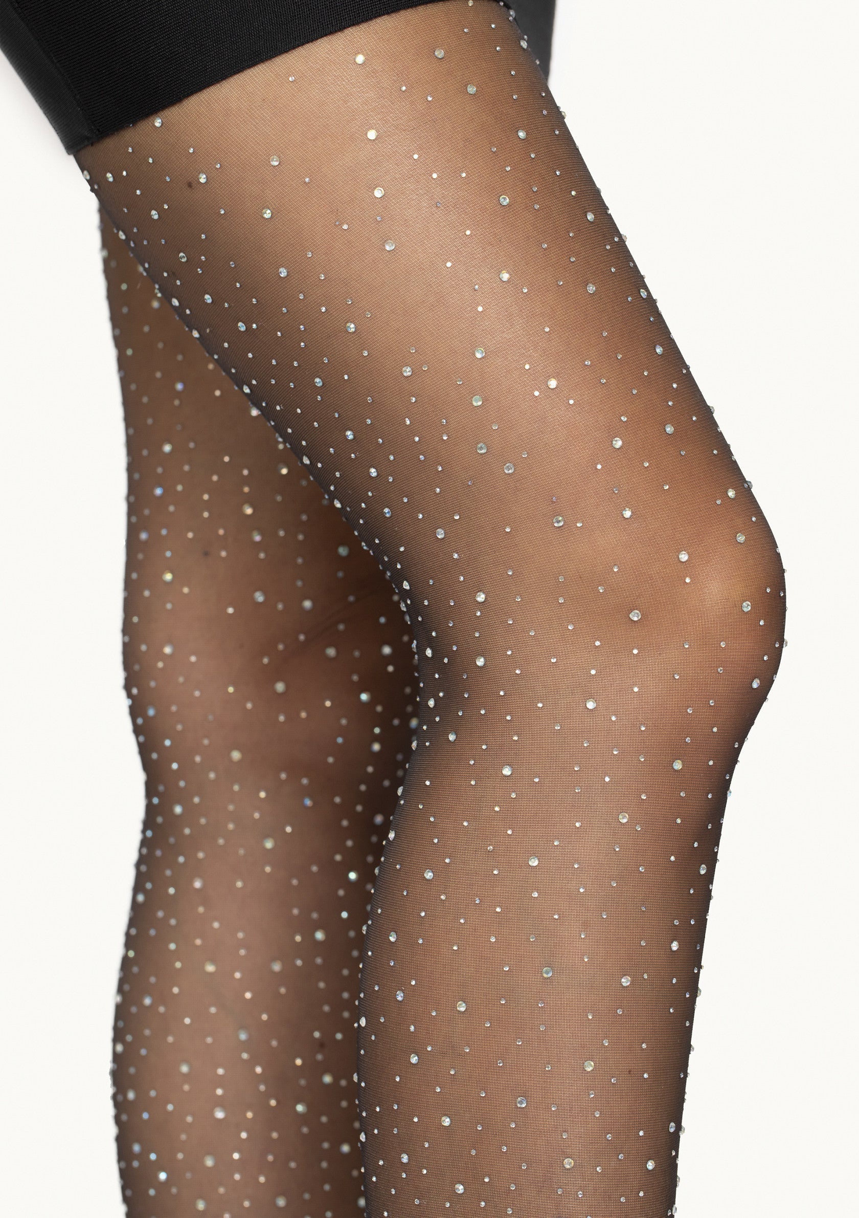 Lingerie Leg Avenue Sheer Rhinestone Elastane Pantyhose