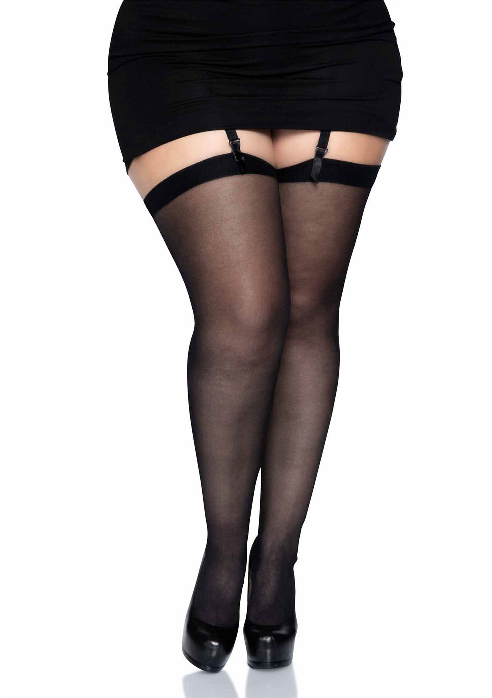 Lingerie Leg Avenue Plus Seamless Sheer Stockings