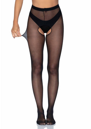 Lingerie Leg Avenue Sheer Crotchless Pantyhose