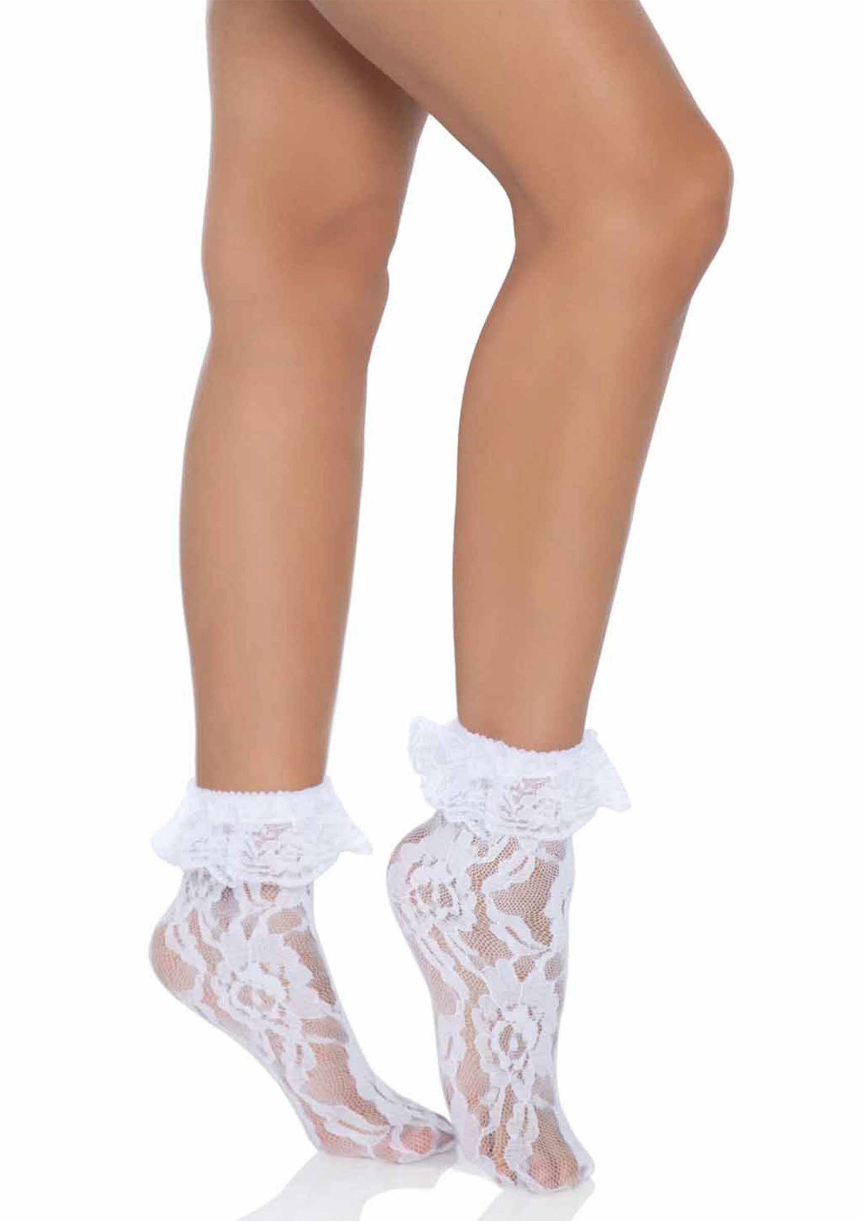 Lingerie Leg Avenue Lace Socks with Ruffle