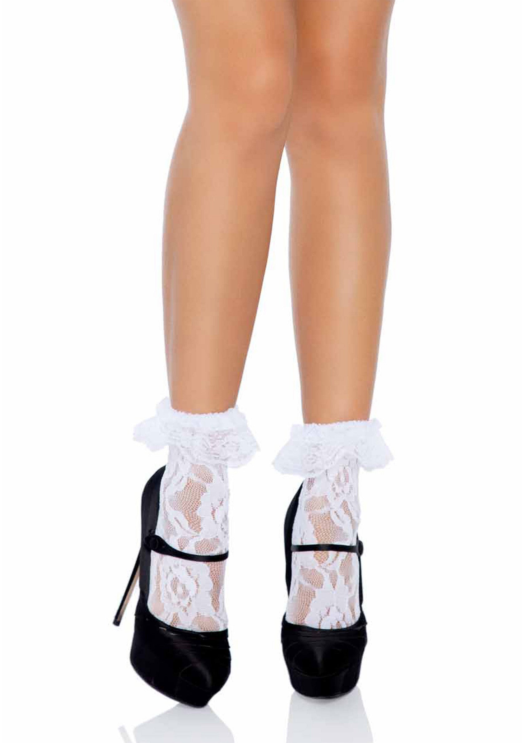 Lingerie Leg Avenue Lace Socks with Ruffle