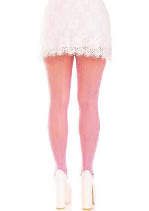 Lingerie Leg Avenue Sweetheart Striped Net Pantyhose