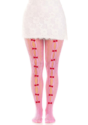 Lingerie Leg Avenue Sweetheart Striped Net Pantyhose