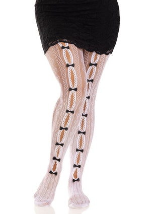 Lingerie Leg Avenue Sweetheart Striped Net Pantyhose