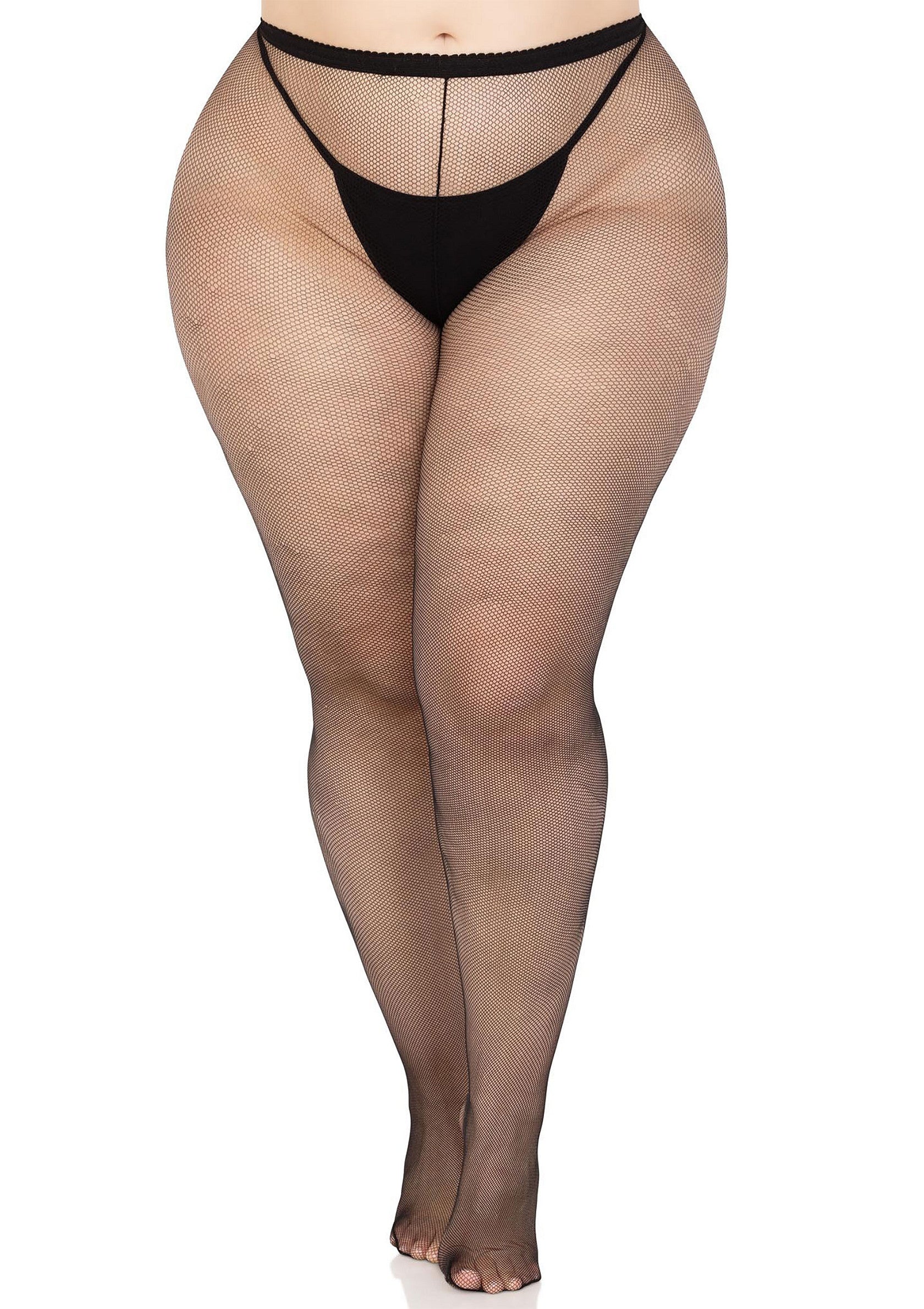Lingerie Leg Avenue Plus Elastane Micro Net Tights