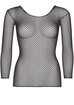 Lingerie Leg Avenue Elastane Long Sleeved Fishnet Shirt