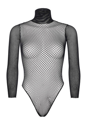 Lingerie Leg Avenue Long Sleeved Bodysuit with Snap Crotch
