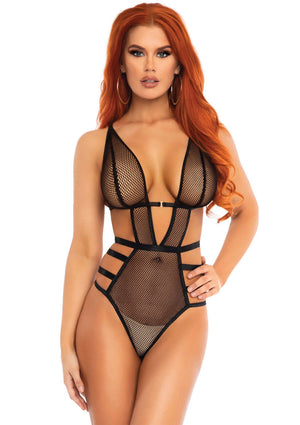 Lingerie Leg Avenue Strappy Teddy With Adjustable Straps