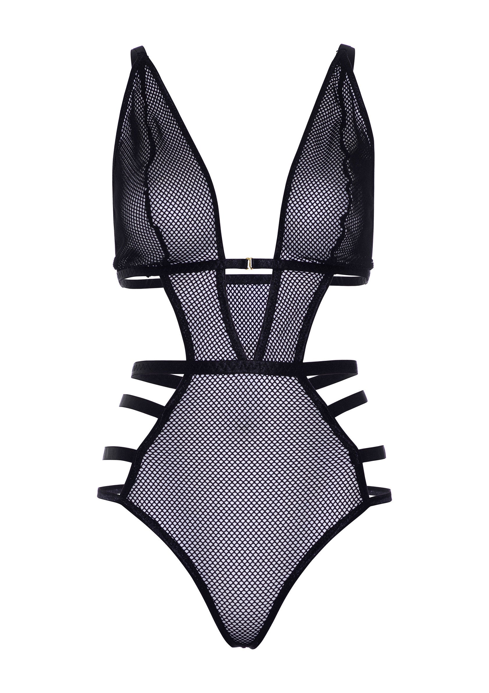 Lingerie Leg Avenue Strappy Teddy With Adjustable Straps