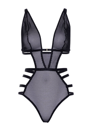 Lingerie Leg Avenue Strappy Teddy With Adjustable Straps