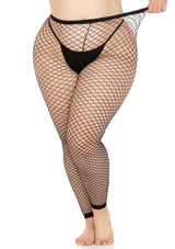 Lingerie Leg Avenue Plus Industrial Net Footless Tights