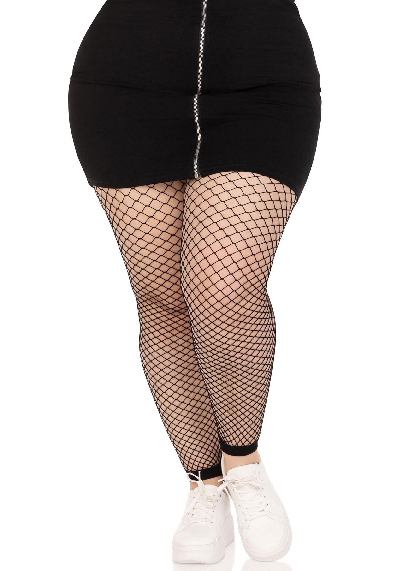 Lingerie Leg Avenue Plus Industrial Net Footless Tights