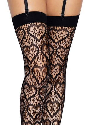 Lingerie Leg Avenue Heart Net Thigh Highs